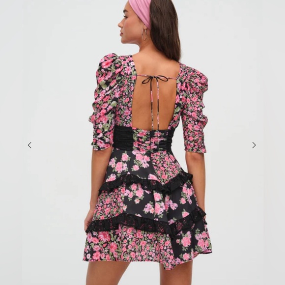 NEW For Love and Lemons Rosalyn Mini Dress - Picture 3 of 9